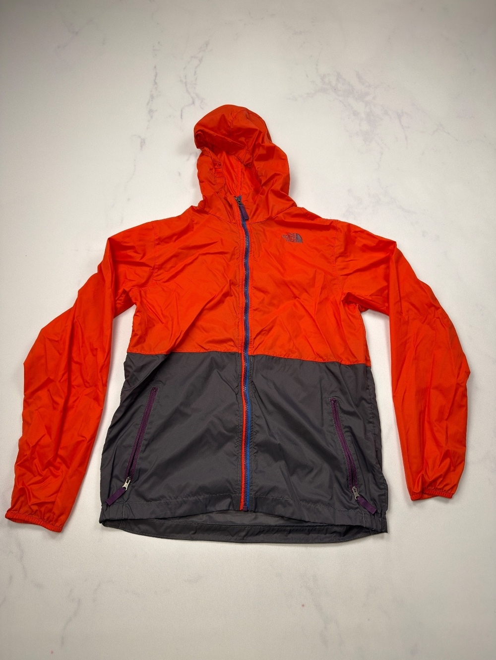 The North Face Hooded Jacket Colorblock Zip-Up - Boys XL